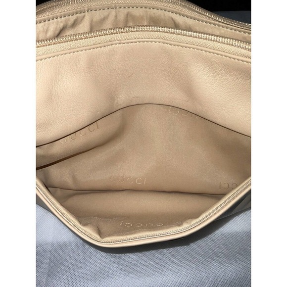 Gucci Vintage Bamboo Leather Baguette Beige Shoulder Bag - Picture 11 of 16